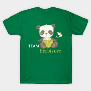 Vegan Panda - Team Herbivore T-Shirt